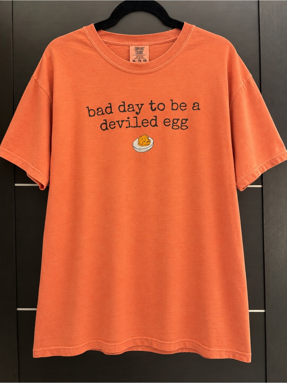 Comfort Colors “Bad Day to Be a Deviled Egg” Graphic Tee XL